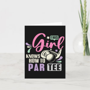 Carte Cette Fille Sait Comment Faire Pour Parier Le Golf