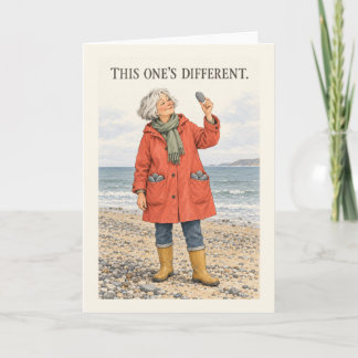 Carte Cette fois-ci, humour de plage différent