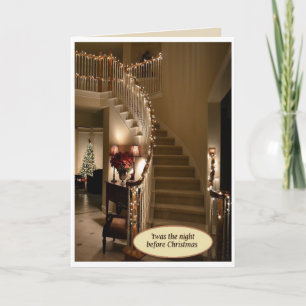 Carte "Cette nuit avant Noël" avec Enveloppe