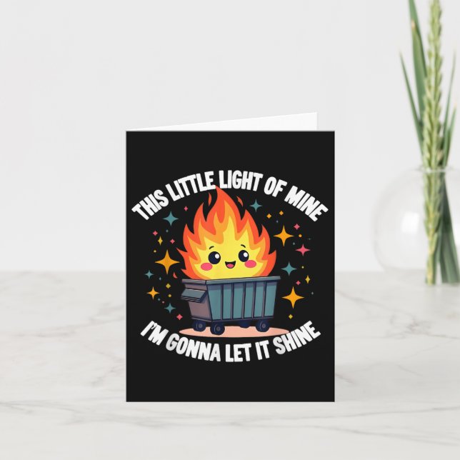 Carte Cette Petite Lumière De La Minière Drôle Mignonne  (Devant)