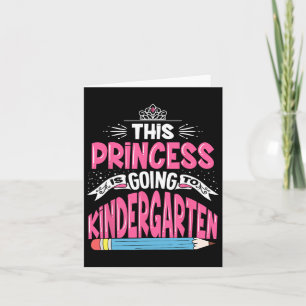 Carte Cette Princesse Va À La Maternelle Fille Byck T