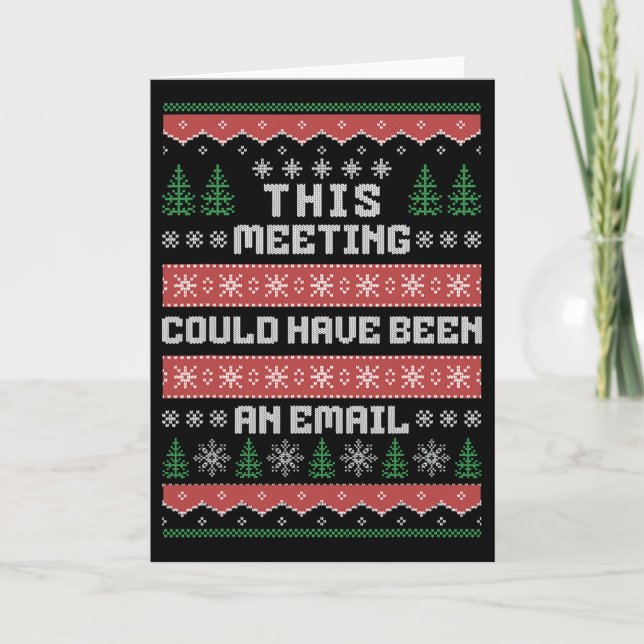 Carte Cette réunion aurait pu être un e-mail Ugly Christ (Devant)
