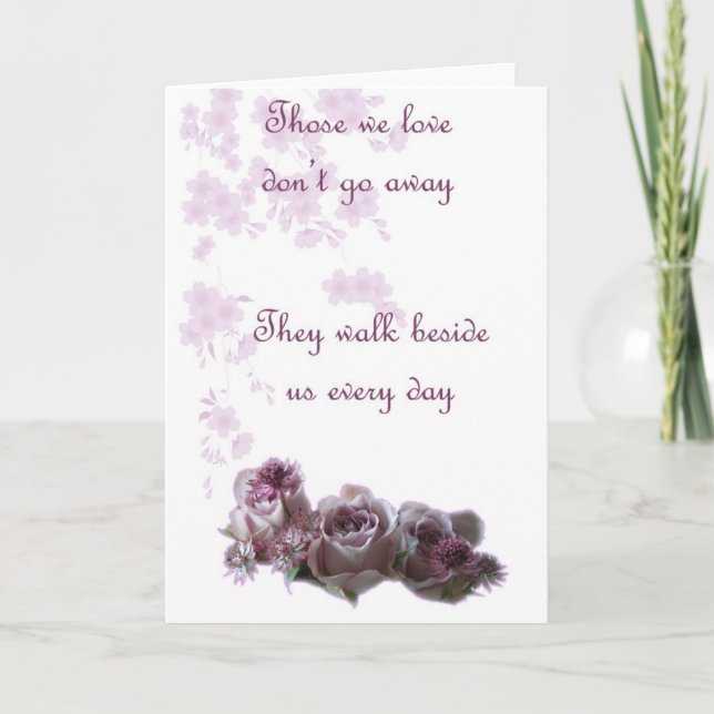 Carte Ceux que nous aimons (Devant)