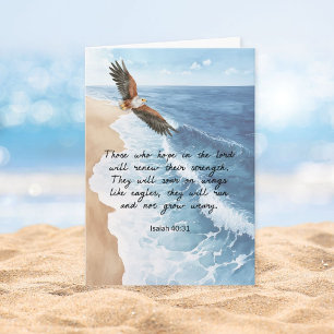 Carte Ceux qui espèrent dans le Seigneur Ésaïe 40:31 Foi