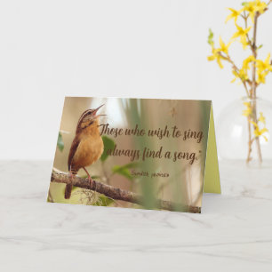 Carte Ceux Qui Veulent Chanter Trouvent Un Oiseau Qui Ch