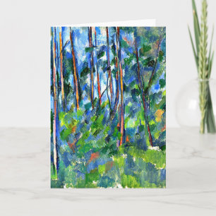 Carte Cezanne - dans les bois -1898