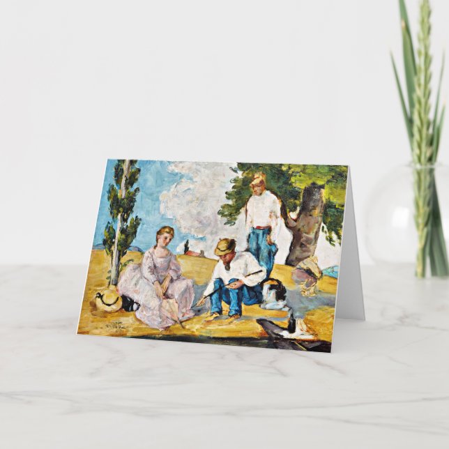 Carte Cézanne - Pique-nique sur la Riverbank (Devant)