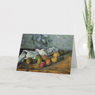 Carte Cezanne - Pommes et Napkin