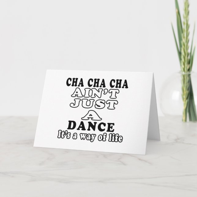 Carte Cha cha cha n'est pas juste une danse c'est un mod (Devant)