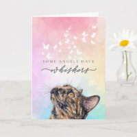Chagrin de perte de chat tortie aux moustaches arc