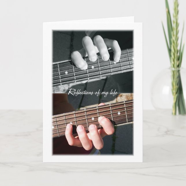 Carte Chaînes de guitare Abstraites (Devant)