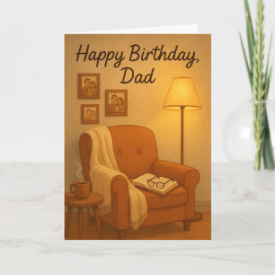Carte Chaise de lecture confortable « Joyeux anniversair