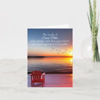 Chaise sur le lac Dock pour le Merci sympathique