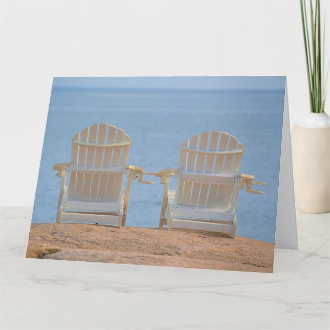 Carte Chaises d'Adirondack de bord de mer (Devant)