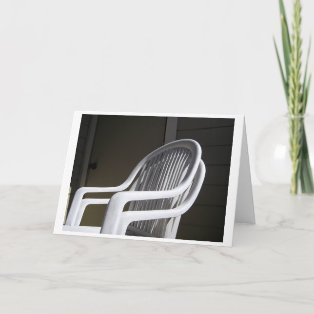 Carte Chaises en plastique couplées (Devant)