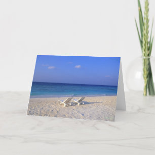 Carte Chaises sur la plage - personnalisable