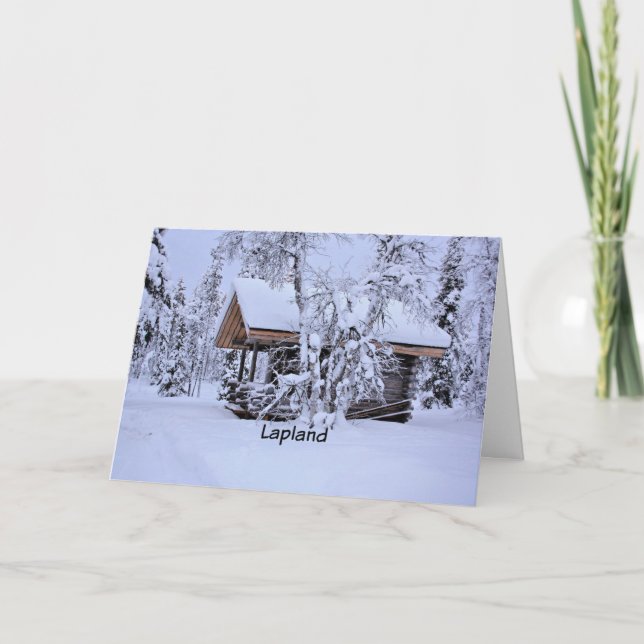 Carte Chalet en Laponie (Devant)