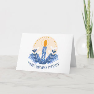 Carte Chaleureux Vacances corporatives Bougie de vacance