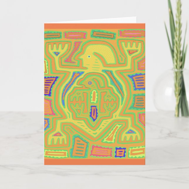 Carte Chamane avec enfant (Devant)