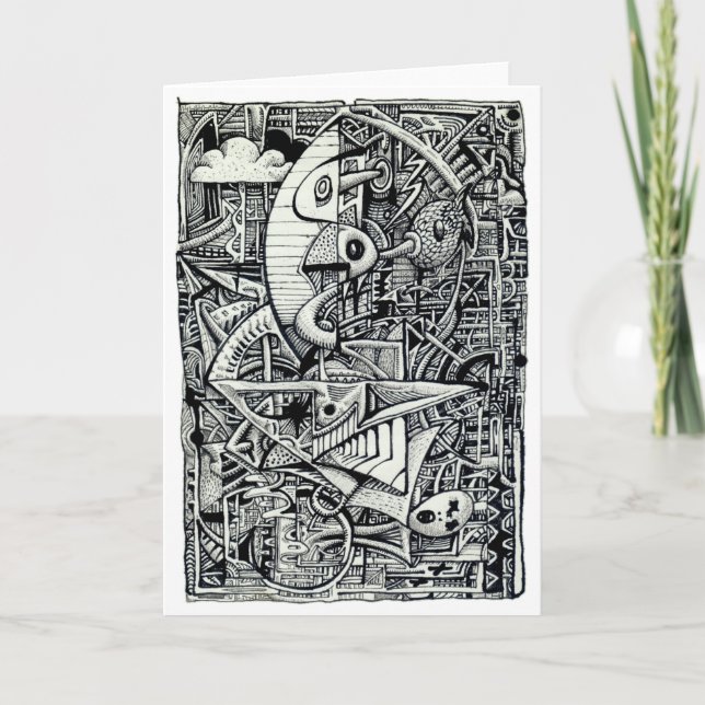 Carte Chambre de rêve, dessin à encre (Devant)