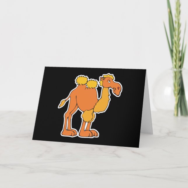 Carte chameau heureux (Devant)
