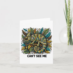 Carte Chameleon ne peut pas me voir Camouflage Trocal Re