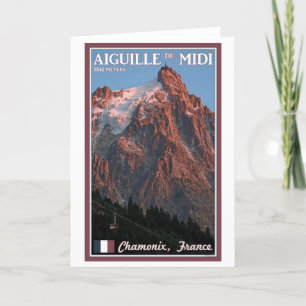 Carte Chamonix - Aiguille du Midi
