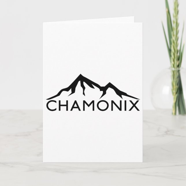Carte Chamonix France Ski (Devant)