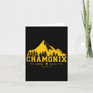 Carte Chamonix France Station de Ski Ski Alpin Alpes Fra