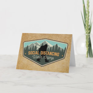 Carte Champ Big Foot du Monde de Distances Sociales