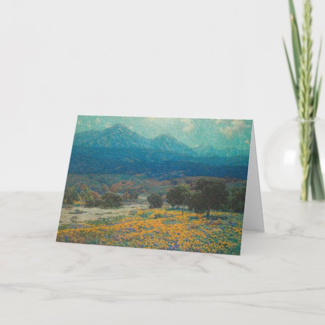 Carte Champ de pavot de Californie | Granville Redmond (Devant)