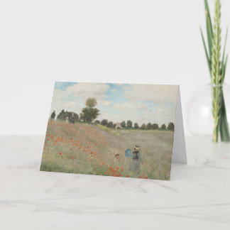 Carte Champ de pavot près d'Argenteuil par Claude Monet