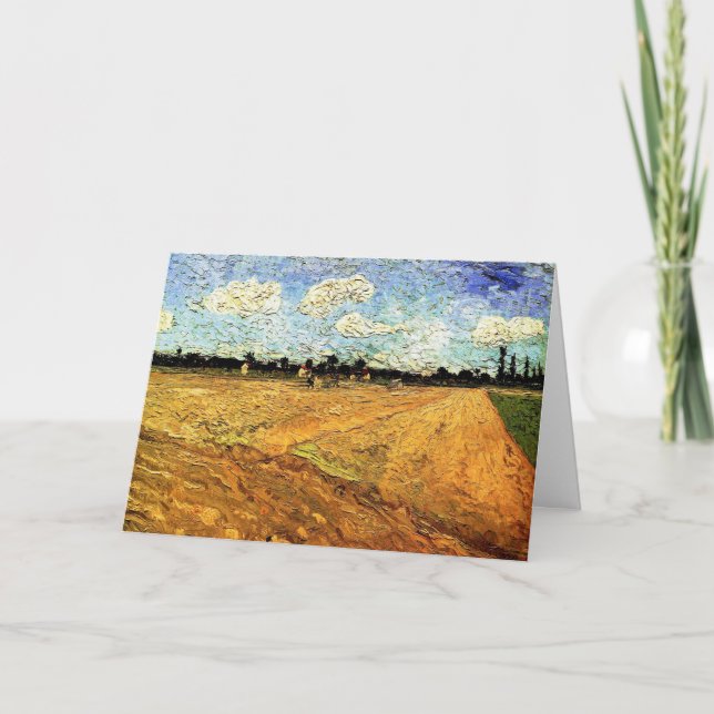 Carte Champ labouré (les Sillons) de Vincent van Gogh (Devant)