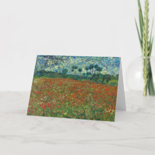 Carte Champ Poppy   Vincent van Gogh