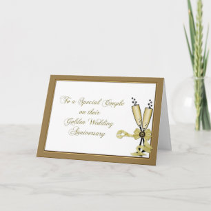 Carte Champagne Félicitations 50e Anniversaire
