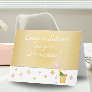 Carte Champagne & Glam Félicitations Pour La Promotion