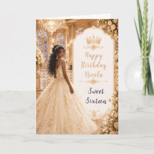 Carte Champagne Gold Salon Sweet Sixteen