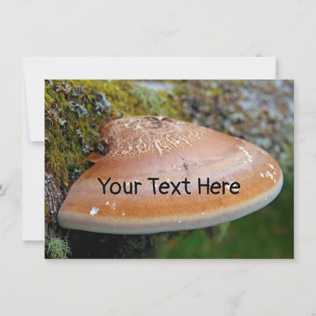 Carte champignon à support personnalisable (Devant)
