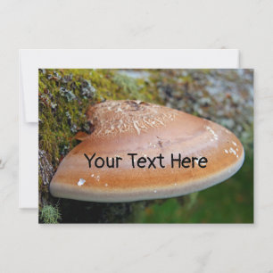 Carte champignon à support personnalisable