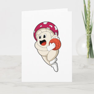 Carte Champignon au sport de basket-ball