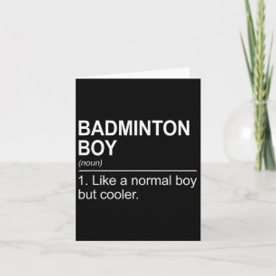 Carte Champion de Badminton Birdie Apparel