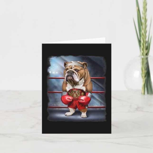 Carte Champion de boxe anglais Bulldog Fighter (Devant)