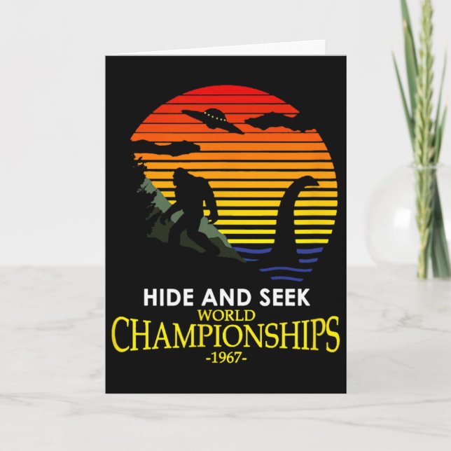Carte Champion de cache-cache Nessie Lochness Bigfoot Yé (Devant)