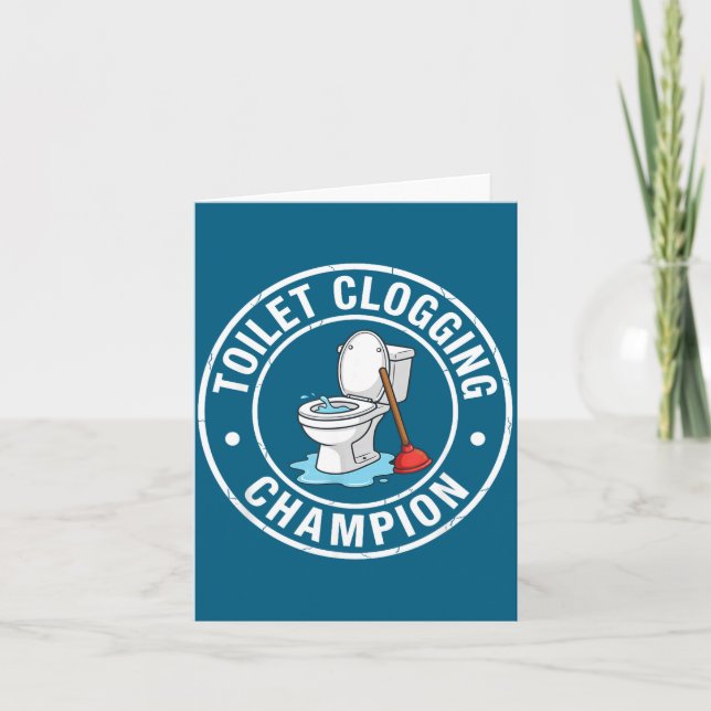 Carte Champion de Clogging Incroyable Toilette (Devant)