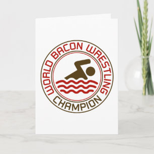 Carte Champion de lutte de lard du monde (anniversaire)