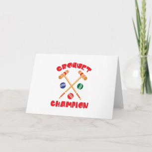 Carte Champion du Croquet