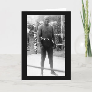 Carte Champion lourd Jack Johnson 1912 de boxe