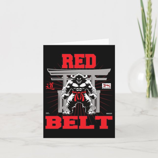 Carte Championnat Red Belt En Vue ! (Devant)