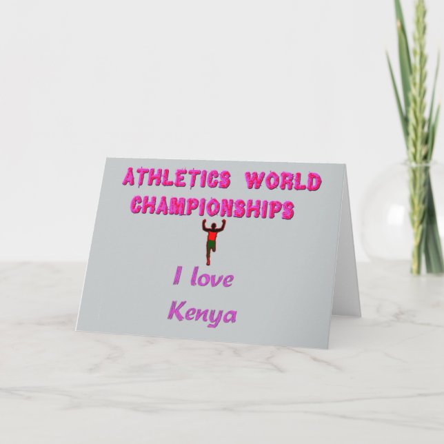 Carte Championnats du monde d'athlétisme Kenya Runner :  (Devant)