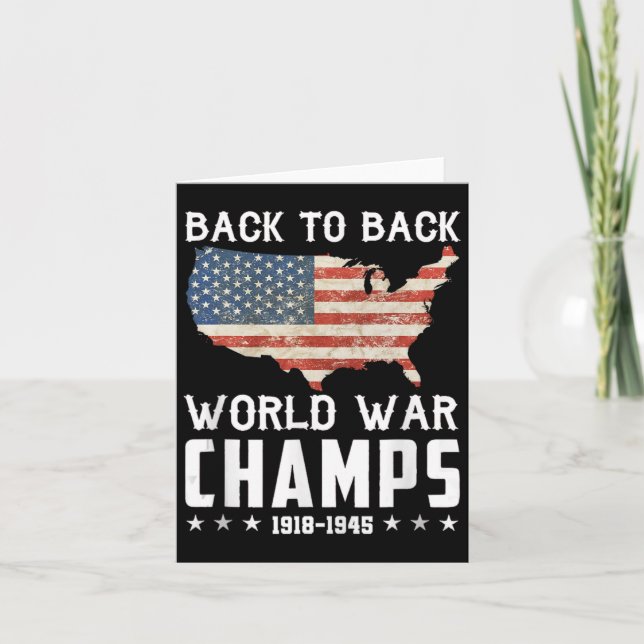 Carte Champions du monde de guerre invaincus consécutifs (Devant)